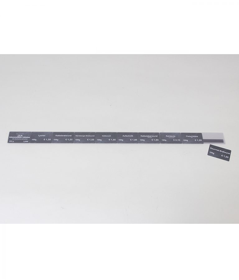 Theken-Preisschiene mit Magnetband
