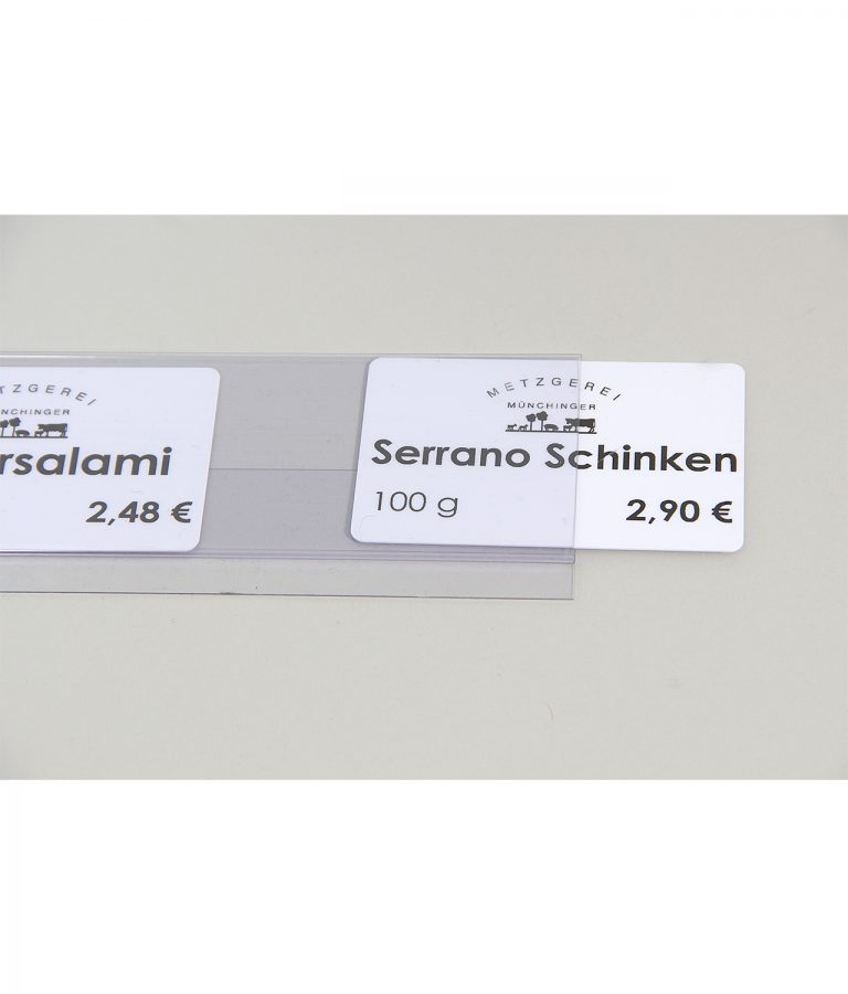 Theken-Preisschiene mit Verlängerung