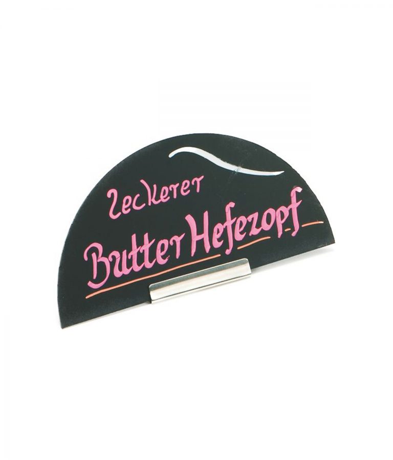 Edelmetall-Tafelhalter mit Tafel Halbkreis